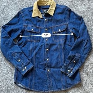 HUF denim shirt jacket